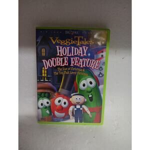 VEGGIE TALES: HOLIDAY DOUBLE FEATURE (DVD) VG Fast Same Day Shipping Tested Work